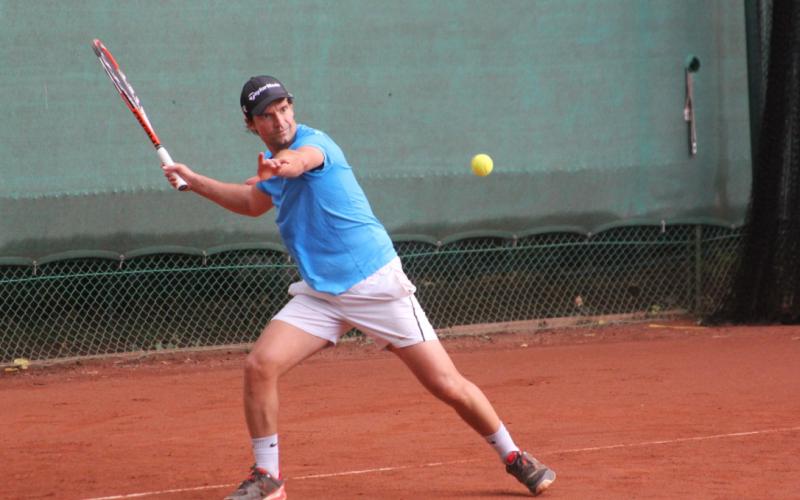 Michael bei seinem Lieblingsschlag